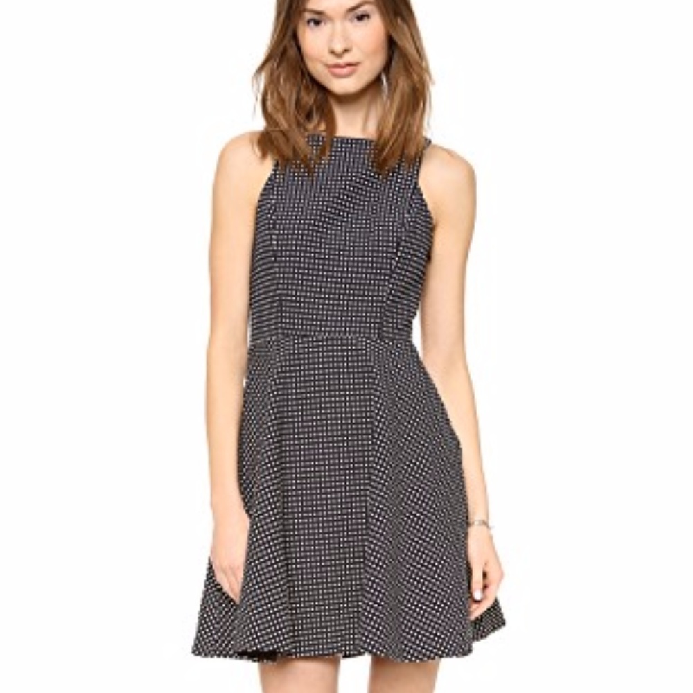 Club Monaco Marci Polka Dot Skater Dress